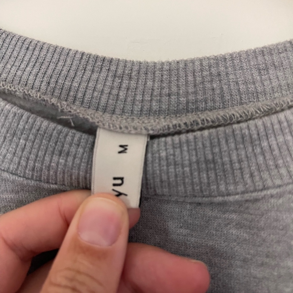 Gray Cropped Sweatshirt - Picture 3 of 5